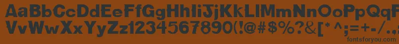 Oldbold Font – Black Fonts on Brown Background