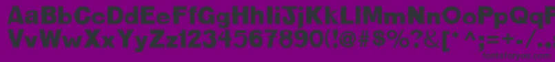 Oldbold-fontti – mustat fontit violetilla taustalla