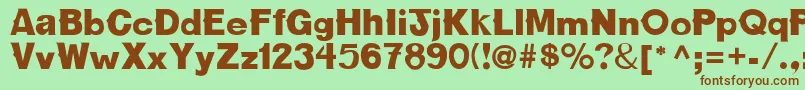 Oldbold Font – Brown Fonts on Green Background