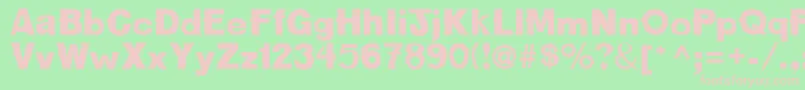 Oldbold Font – Pink Fonts on Green Background