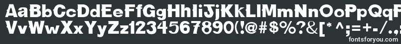 Шрифт Oldbold – белые шрифты на чёрном фоне