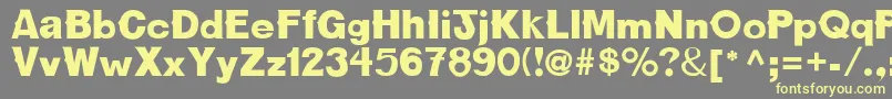 Oldbold Font – Yellow Fonts on Gray Background