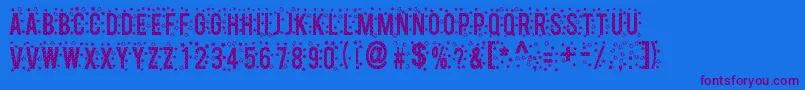 StarsTfb Font – Purple Fonts on Blue Background