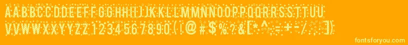 StarsTfb Font – Yellow Fonts on Orange Background