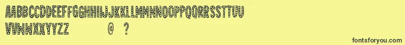 Jealousmintdemo Font – Black Fonts on Yellow Background