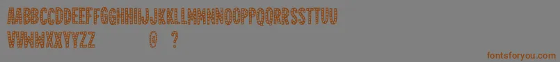 Jealousmintdemo Font – Brown Fonts on Gray Background