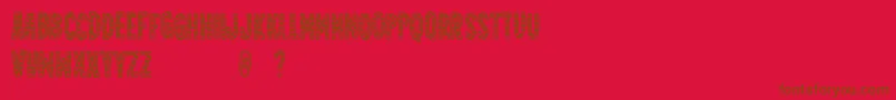 fuente Jealousmintdemo – Fuentes Marrones Sobre Fondo Rojo