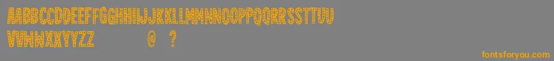 Jealousmintdemo Font – Orange Fonts on Gray Background