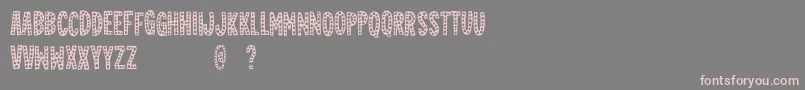 Jealousmintdemo Font – Pink Fonts on Gray Background