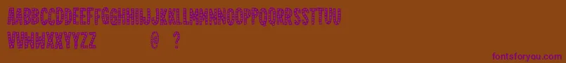 Jealousmintdemo Font – Purple Fonts on Brown Background