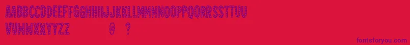 Jealousmintdemo Font – Purple Fonts on Red Background