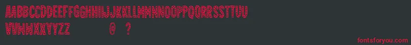 Jealousmintdemo Font – Red Fonts on Black Background