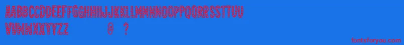 fuente Jealousmintdemo – Fuentes Rojas Sobre Fondo Azul
