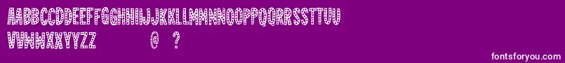 Jealousmintdemo Font – White Fonts on Purple Background