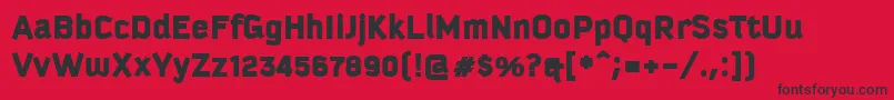 KautivaCyrillicBlack-Schriftart – Schwarze Schriften auf rotem Hintergrund