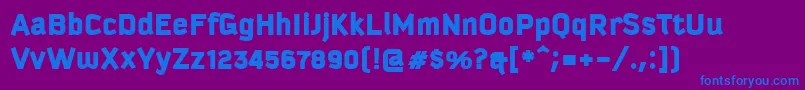 KautivaCyrillicBlack Font – Blue Fonts on Purple Background