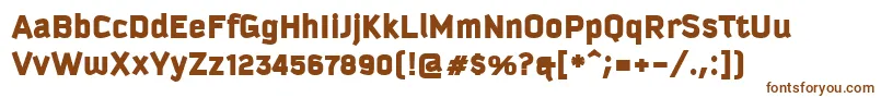KautivaCyrillicBlack Font – Brown Fonts on White Background