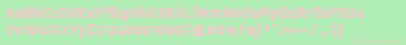 KautivaCyrillicBlack Font – Pink Fonts on Green Background