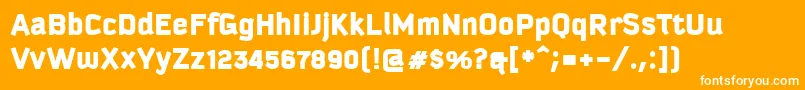 KautivaCyrillicBlack Font – White Fonts on Orange Background