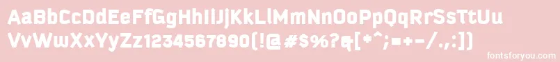 KautivaCyrillicBlack Font – White Fonts on Pink Background