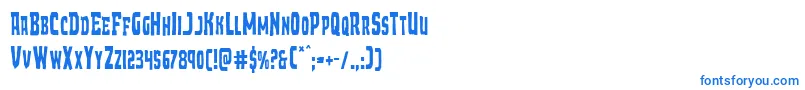 Шрифт Demonpriestcond – синие шрифты