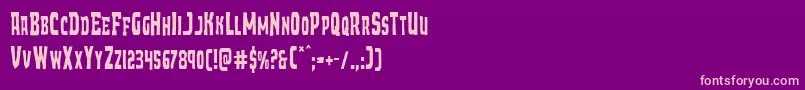 Шрифт Demonpriestcond – розовые шрифты на фиолетовом фоне