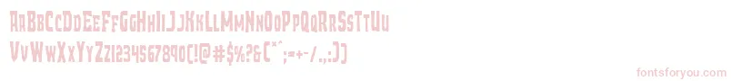 Demonpriestcond-fontti – vaaleanpunaiset fontit valkoisella taustalla