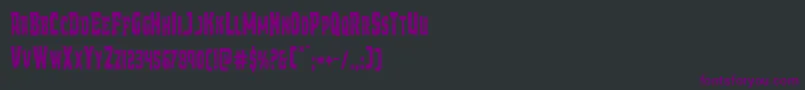 Шрифт Demonpriestcond – фиолетовые шрифты на чёрном фоне