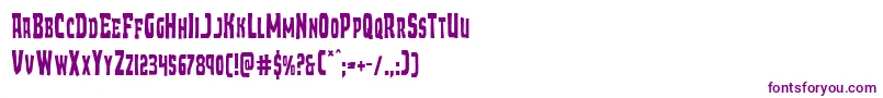 Demonpriestcond Font – Purple Fonts on White Background