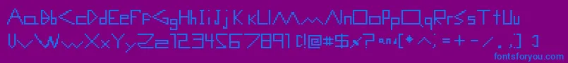 ComputerMalfunctionErrorフォントについての詳細 フォントComputerMalfunctionError – 紫色の背景に青い文字