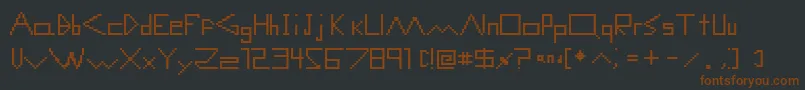 ComputerMalfunctionError Font – Brown Fonts on Black Background