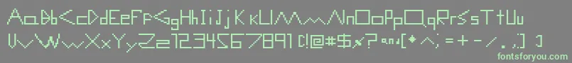 Saiba mais sobre a fonte ComputerMalfunctionError Fonte ComputerMalfunctionError – fontes verdes em um fundo cinza