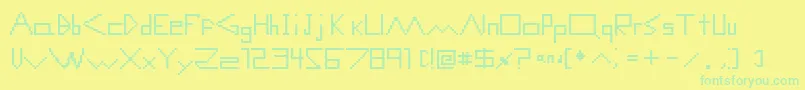 Weitere Informationen zur ComputerMalfunctionError-Schriftart ComputerMalfunctionError-Schriftart – Grüne Schriften auf gelbem Hintergrund