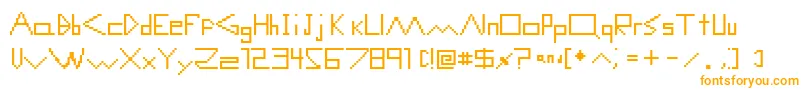 ComputerMalfunctionError Font – Orange Fonts on White Background