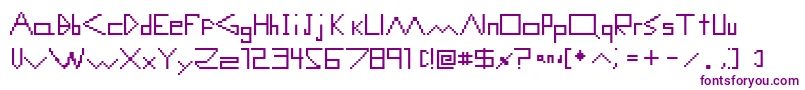 ComputerMalfunctionError Font – Purple Fonts on White Background
