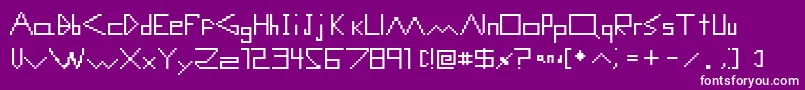ComputerMalfunctionError Font – White Fonts on Purple Background