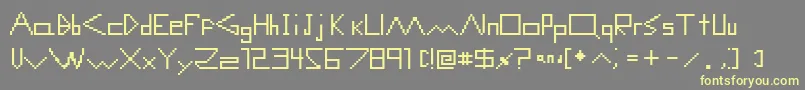 ComputerMalfunctionError Font – Yellow Fonts on Gray Background