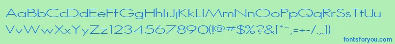 SansSerifMedium Font – Blue Fonts on Green Background