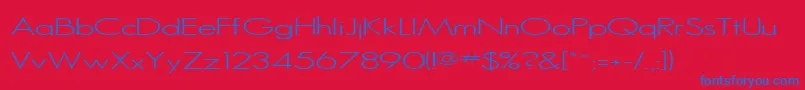 SansSerifMedium Font – Blue Fonts on Red Background