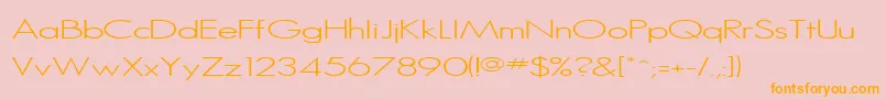 SansSerifMedium Font – Orange Fonts on Pink Background