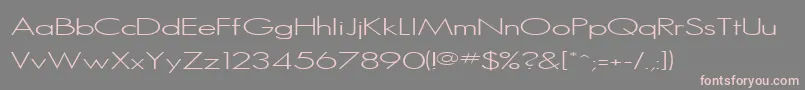 SansSerifMedium Font – Pink Fonts on Gray Background