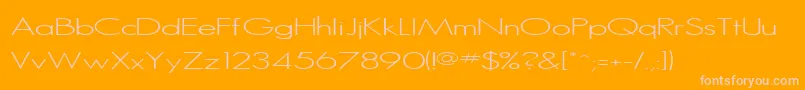 SansSerifMedium Font – Pink Fonts on Orange Background
