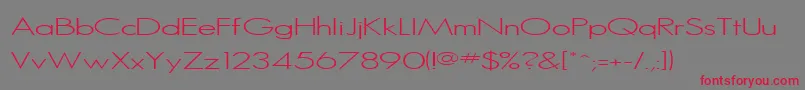 SansSerifMedium Font – Red Fonts on Gray Background