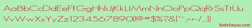 SansSerifMedium Font – Red Fonts on Green Background