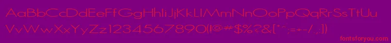 SansSerifMedium Font – Red Fonts on Purple Background