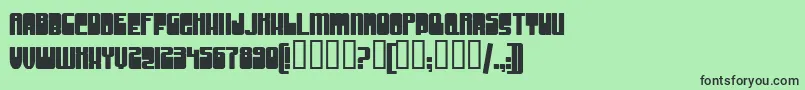 GrooveMachineUprightBold Font – Black Fonts on Green Background