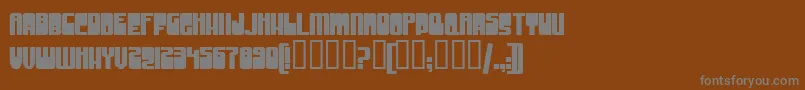 Шрифт GrooveMachineUprightBold – серые шрифты на коричневом фоне