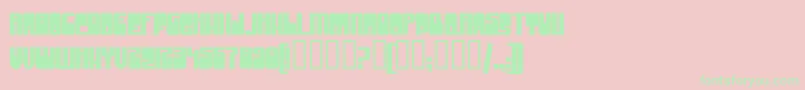 GrooveMachineUprightBold Font – Green Fonts on Pink Background