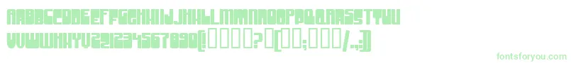 GrooveMachineUprightBold Font – Green Fonts on White Background