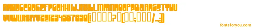 GrooveMachineUprightBold Font – Orange Fonts on White Background